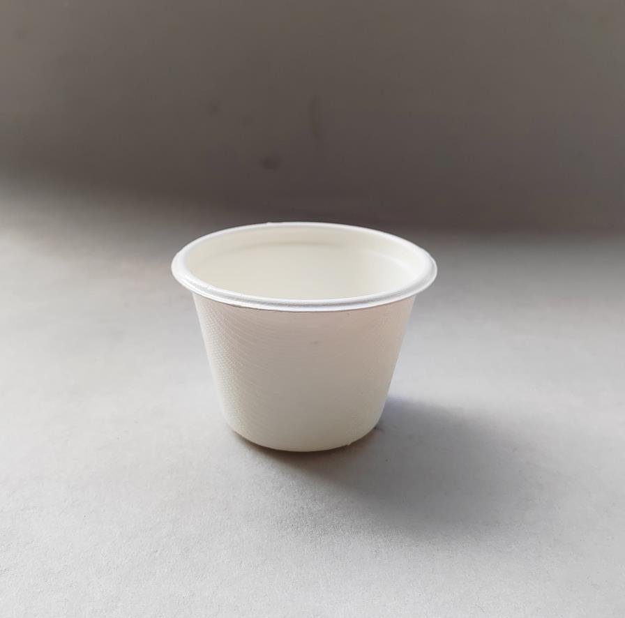 bagasse sauce cup pla lined