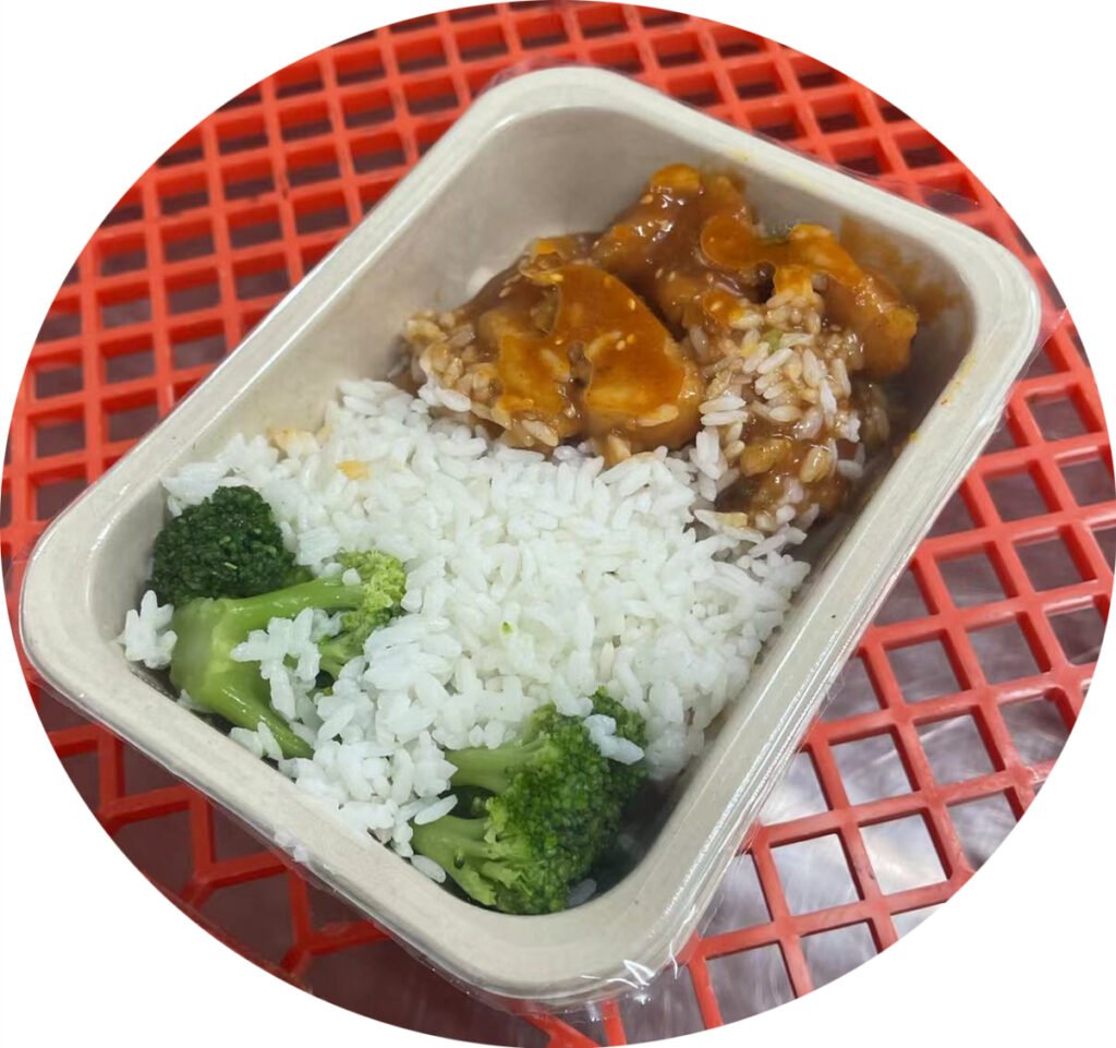 map tray for prepared ready meals