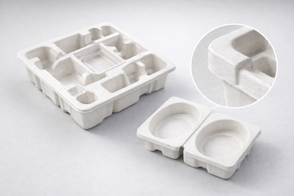 custom molded pulp packaging trays