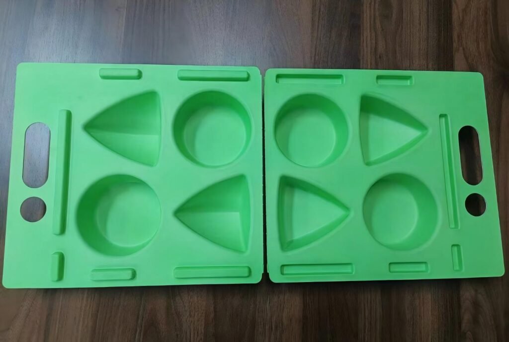 green color skincare packaging pulp tray(1)